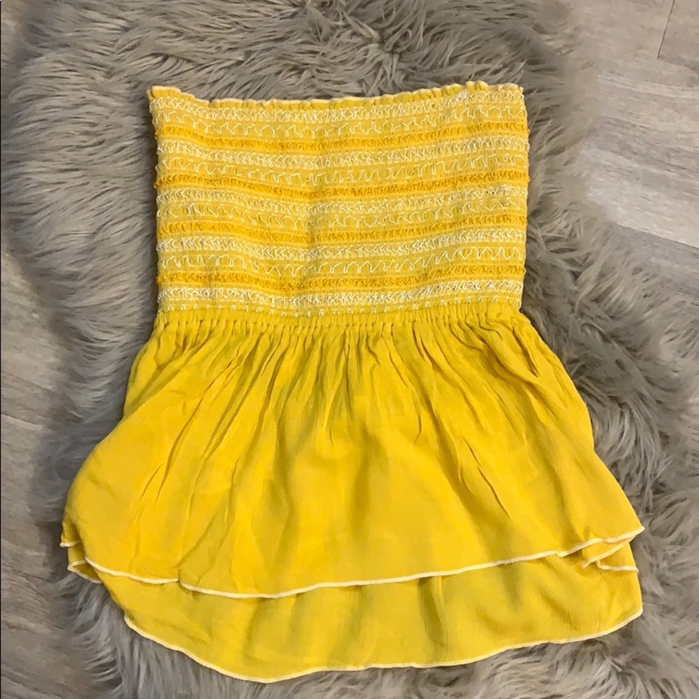 Yellow tube top